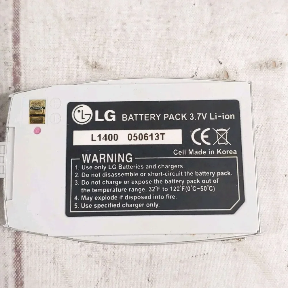 LG L1400 Flip Phone (Cingular) - Gray Cell Phone w/ Battery - TESTED WORKING